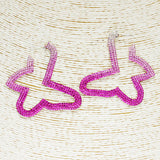 86041, BUTTERFLY CRYSTAL RHINESTONE EARRING