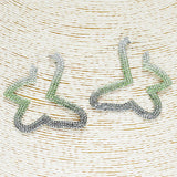 86041, BUTTERFLY CRYSTAL RHINESTONE EARRING