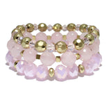 86082, MULTI LAYERED BEAD STRETCH BRACELET