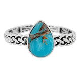 86121, TEARDROP SEMI PRECIOUS STONE STRETCH BRACELET