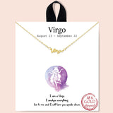 86476, ZODIAC NECKLACE/18K GOLD DIPPED
