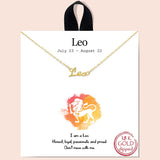 86476, ZODIAC NECKLACE/18K GOLD DIPPED