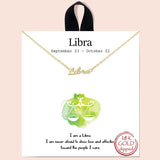 86476, ZODIAC NECKLACE/18K GOLD DIPPED