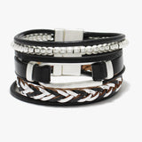86565, FAUX LEATHER MAGNETIC CLOSE BRACELET
