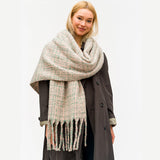 86614, SOFT TWEED OBLONG SCARF
