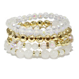 86719, MULTI LAYERED BEAD STRETCH BRACELET