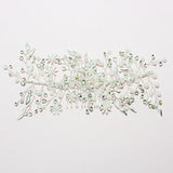 86724, HANDMADE PEARL N CRYSTAL FLOWER BRIDAL HAIR COMB