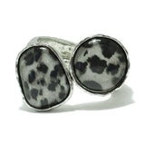 86832, GEOMETRIC CELLULOID ACETATE BANGLE BRACELET