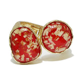 86833, GEOMETRIC CELLULOID ACETATE BANGLE BRACELET