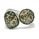 86833, GEOMETRIC CELLULOID ACETATE BANGLE BRACELET