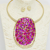 86852, RHINESTONE CHOKER NECKLACE