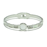 86929, ROMAN NUMERAL ROUND STAINLESS STEEL BRACELET