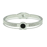 86930, ROMAN NUMERAL ROUND STAINLESS STEEL BRACELET