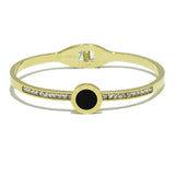 86931, ROMAN NUMERAL ROUND STAINLESS STEEL BRACELET