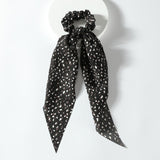 87016, BOHEMIAN LEOPARD PRINT PONYTAIL HAIR SCARF