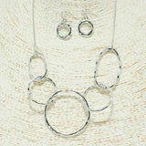 87101, ROUND LINK METAL NECKLACE