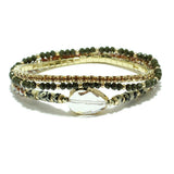 87102, HANDMADE MIX BEADED STRETCH BRACELET SET