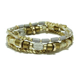 87102, HANDMADE MIX BEADED STRETCH BRACELET SET