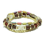 87102, HANDMADE MIX BEADED STRETCH BRACELET SET