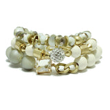 87167, MIXED BEAD STRETCH BRACELET SET