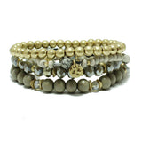87170, MIXED BEAD STRETCH BRACELET SET