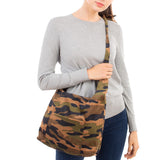 87190, CAMOUFLAGE PATTERN CORDUROY TOTE BAG