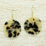 87284, CELLULOID ACETATE ROUND EARRING