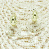 87285, ACRYLIC RING W/ HOOP EARRING