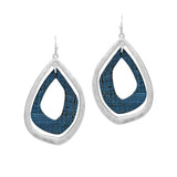 87393, GEOMETRIC CORK CUT OUT EARRING