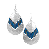 87394, METAL PLATING CORK EARRING