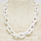 87405, RUBBER COLOR COATED CHAIN NECKLACE