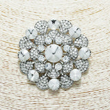 87489, CRYSTAL RHINESTONE EVENING PIN BROOCH