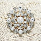 87489, CRYSTAL RHINESTONE EVENING PIN BROOCH