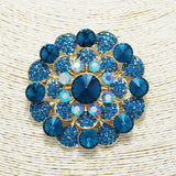 87489, CRYSTAL RHINESTONE EVENING PIN BROOCH