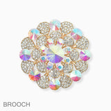 87489, CRYSTAL RHINESTONE EVENING PIN BROOCH