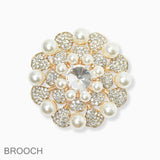 87489, CRYSTAL RHINESTONE EVENING PIN BROOCH