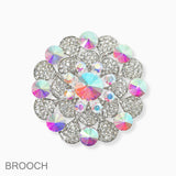 87489, CRYSTAL RHINESTONE EVENING PIN BROOCH