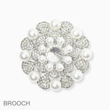 87489, CRYSTAL RHINESTONE EVENING PIN BROOCH