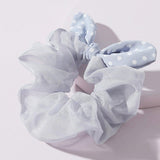 87491, POLKA DOT ELASTIC HAIR SCRUNCHIES