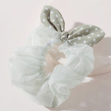 87491, POLKA DOT ELASTIC HAIR SCRUNCHIES