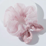 87491, POLKA DOT ELASTIC HAIR SCRUNCHIES