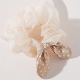 87491, POLKA DOT ELASTIC HAIR SCRUNCHIES