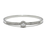 87541, CUBIC ZIRCONIA STAINLESS STEEL BRACELET