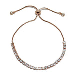 87564, 3MM CUBIC ZIRCONIA TENNIS ADJUSTABLE BRACELET