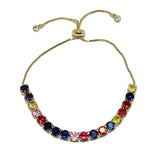 87565, 5MM CUBIC ZIRCONIA TENNIS ADJUSTABLE BRACELET