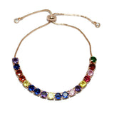 87565, 5MM CUBIC ZIRCONIA TENNIS ADJUSTABLE BRACELET