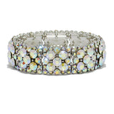87666, BUBBLE RHINESTONE STRETCH BRACELET