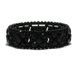 87666, BUBBLE RHINESTONE STRETCH BRACELET