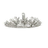 87693, PAVE RHINESTONE MINI TIARA