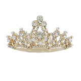 87695, PAVE RHINESTONE MINI TIARA